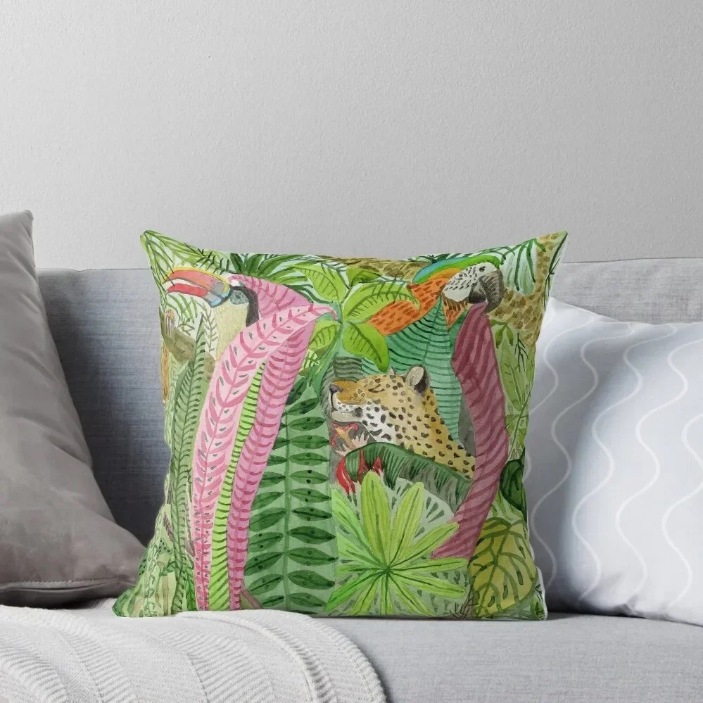 

Jungle Animals Throw Pillow Decorative Pillow Covers For Sofa christmas pillowcases pillow