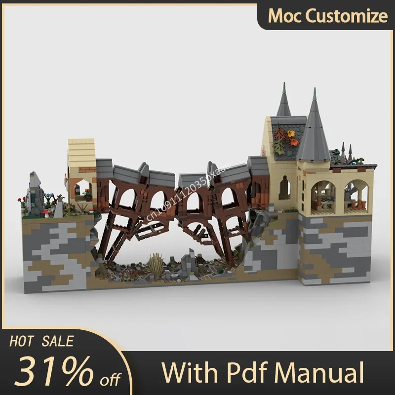 2235 stücke Moc Film Magie Welt Holz Brücke Modulare Bausteine Diy Kreative Kinder Montage Bildungs Ziegel Spielzeug Geschenke