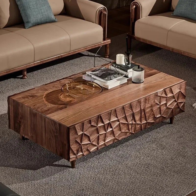 

G North American black walnut coffee table Nordic Italian minimalist living room rectangular designer