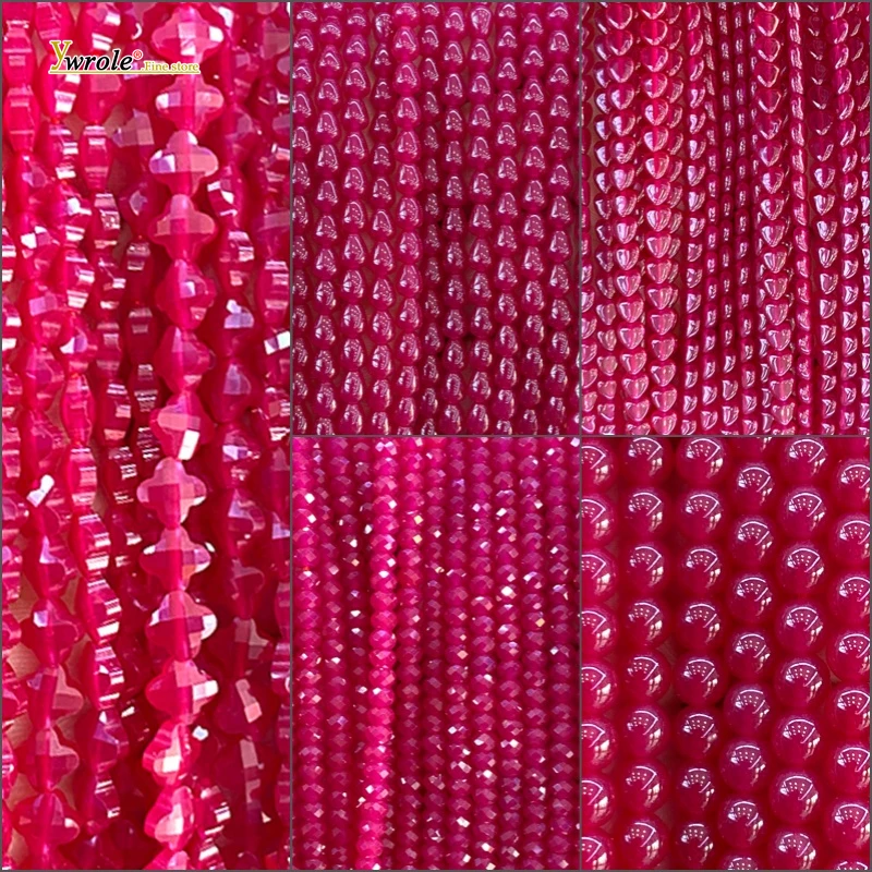 

Lab-Grown Ruby Faceted Round Wheels Stone Loose Spacer Beads for Jewelry Making Diy Necklace Bracelets Charms Accessories 15''