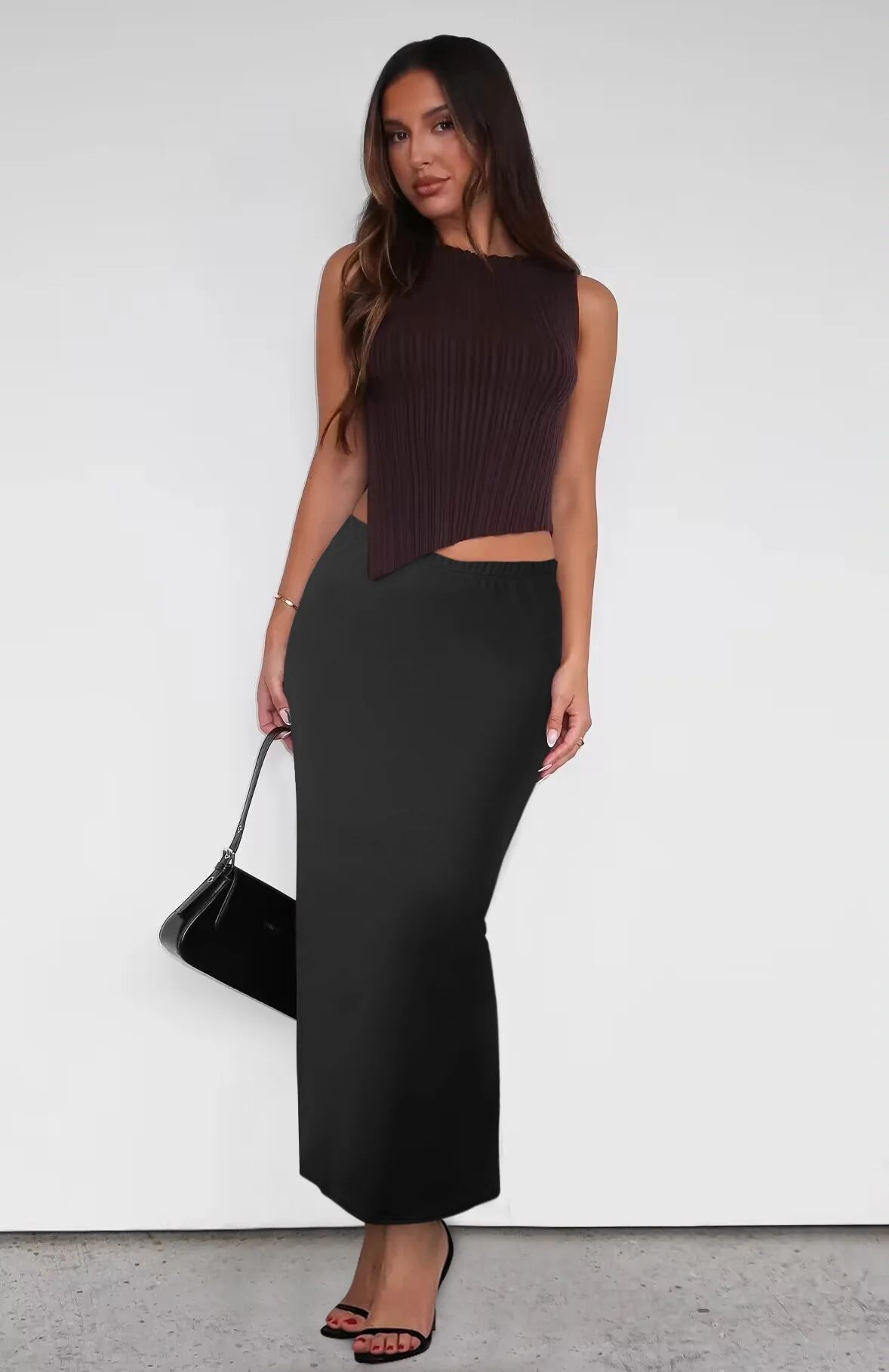 Europe and the United States new tight sexy thick skirt digital printing
