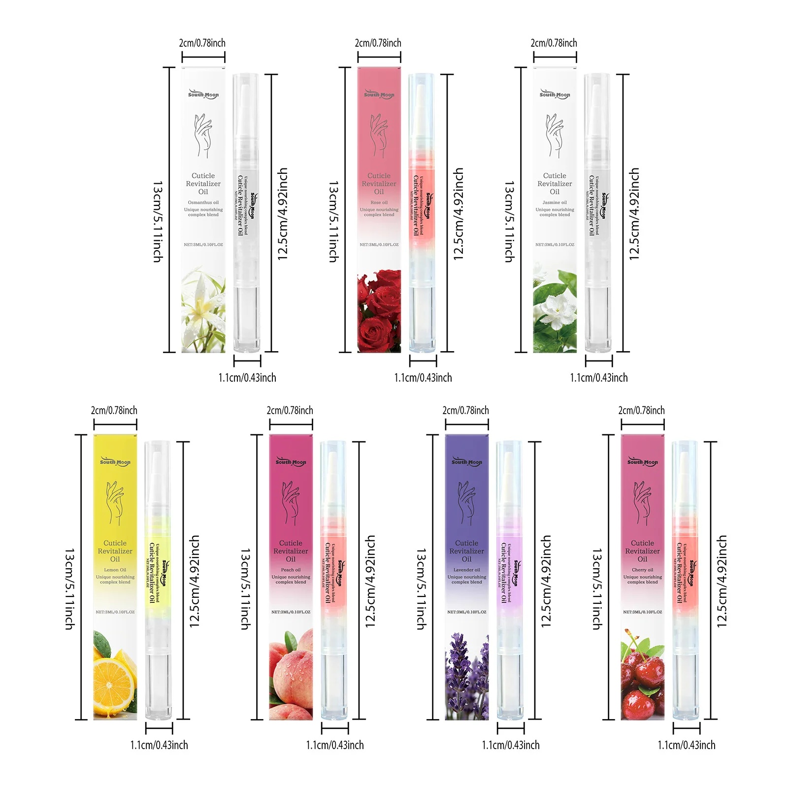 Stylo à huile pour Nutrition des ongles, stylo de traitement des ongles, huile nourrissante pour cuticules, odeur florale fruitée, prévient le Gel des ongles, nourrit la peau