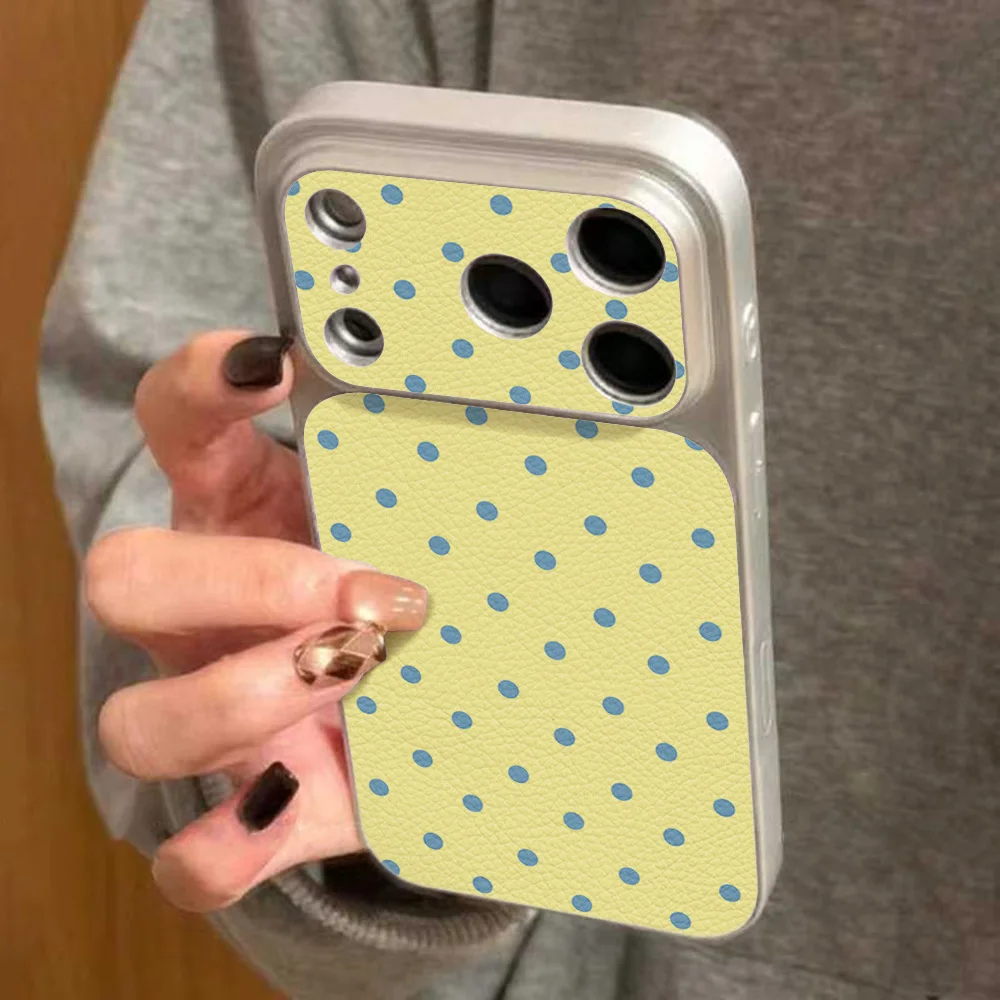 Polka Dot Design Lichee Pattern Phone Case For iPhone 18 Pro Max 17 16 15 11 12 Pro 13 14 Pro Shockproof Protective Back Cover