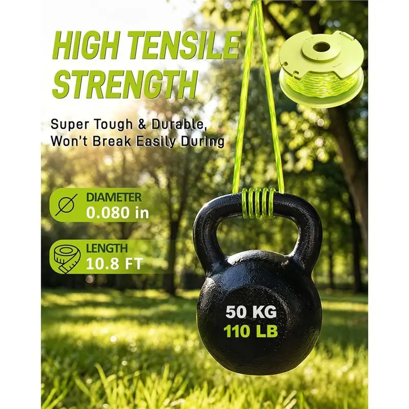 [NEWA64Z!】 Weed Wacker String Replacement For Ryobi One Plus+ AC80RL3, 11FT 0.080 Edger String, String Trimmer Refill Compatible