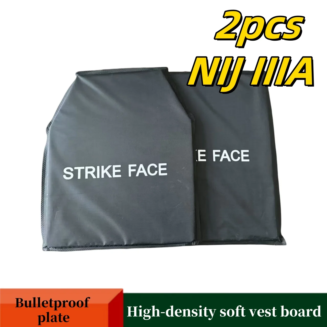 

Два кусочка пуленепробиваемых пластин NIJ IIIA, мягкие полиэтиленовые пластины высокой плотности 10 "X12", тактические баллистические пластины, защитная колода рюкзака