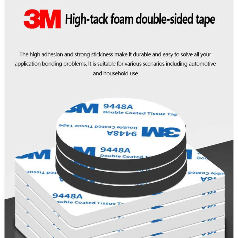 3M Foam Double sided Adhesive Tape 9448A Thickened Foam Double sided Tape Suitable for household and automotive accessories use view 2