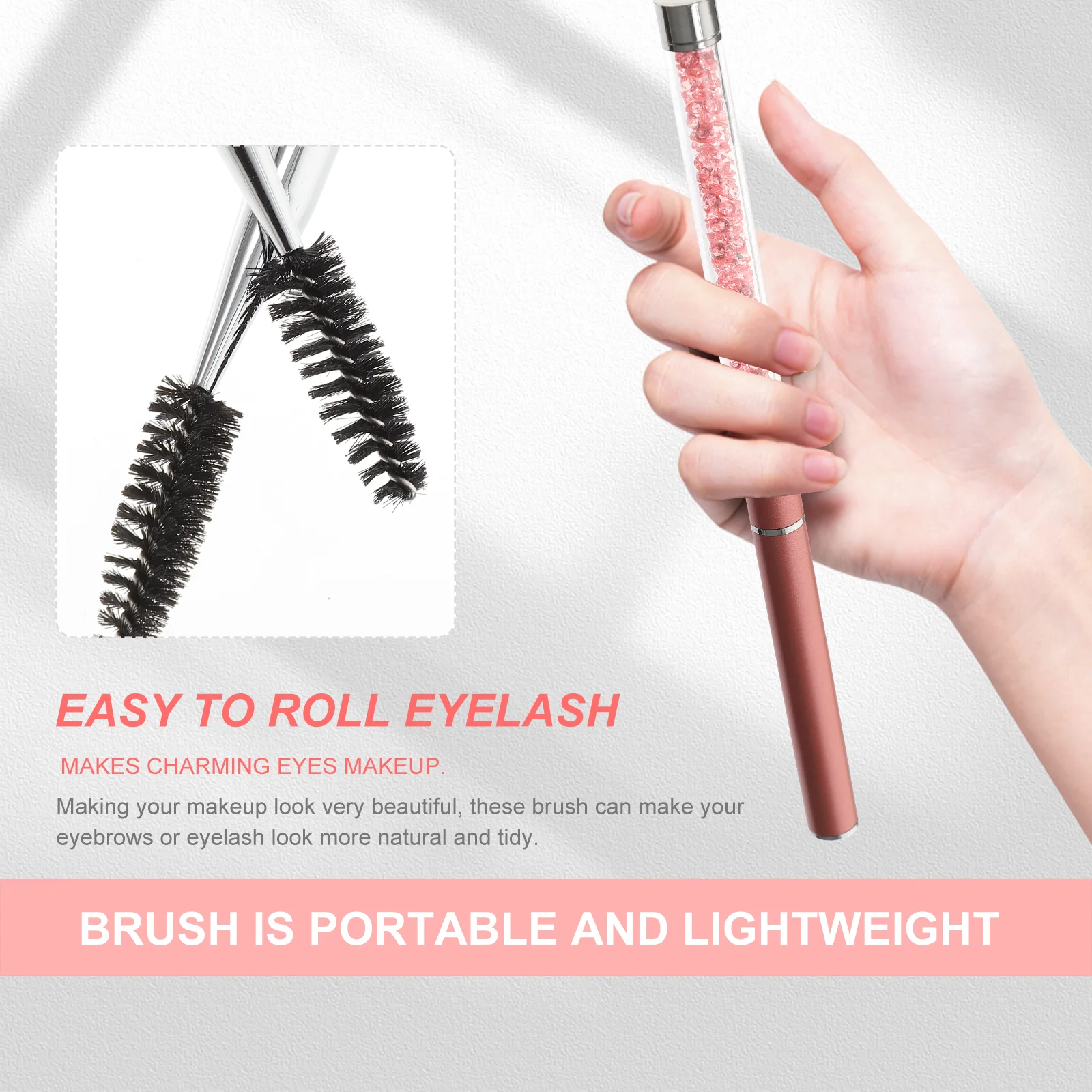 

Eyelash Brush Pcs Eyebrow Lashes Makeup Spoolies Extensions Brushes Mascara Spoolies For Eyelash Extensions Natural Professional