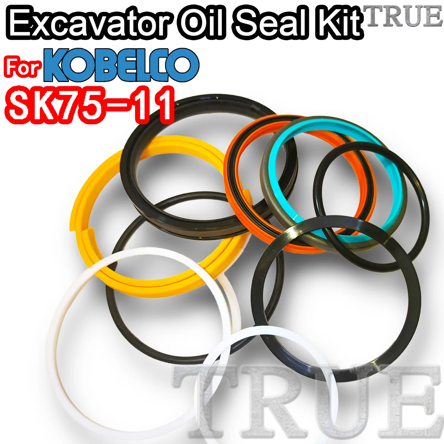 

For SK75-11 KOBELCO Oil Seal Excavator Repair Kit SK75 11 Rebuild Parts MOTOR Piston Rod Shaft Replacement Dust Bushing FKM BOOM