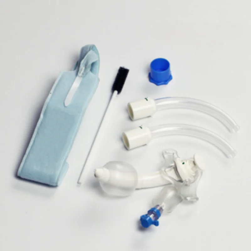 Internal tube type tracheostomy intubation tube replaceable cleaning inner tube core ordinary suction type TPU material