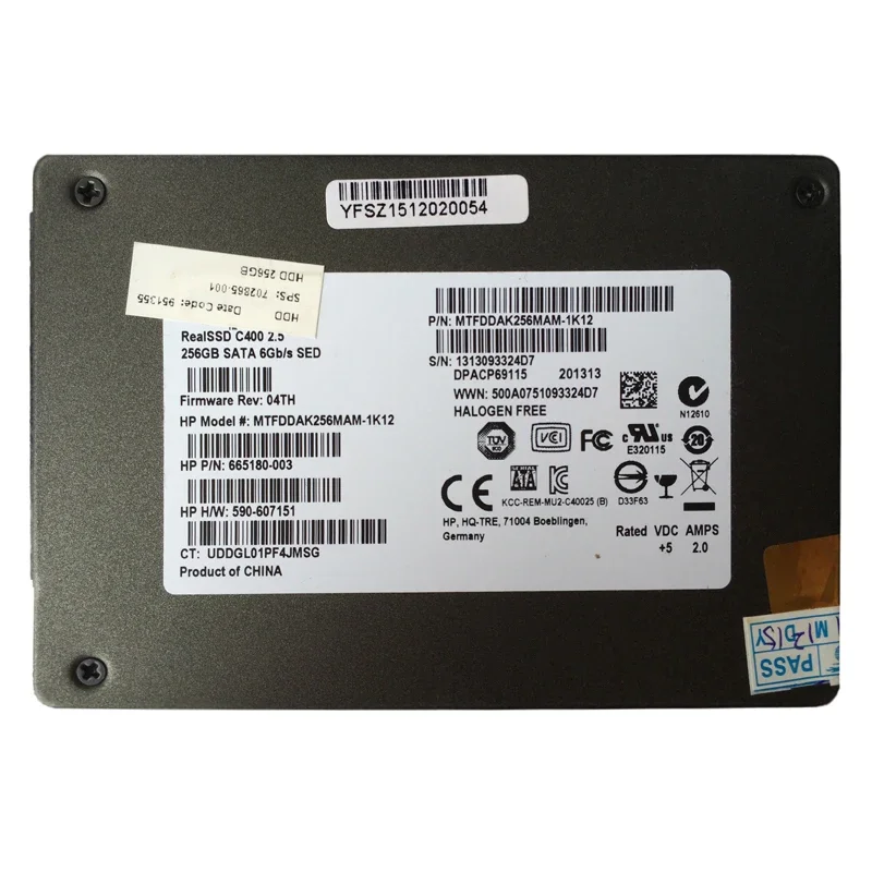 

Original C400 256G B P/N 665180-003 702865-001 Laptop Solid State Drive X300 X301 T400S T410