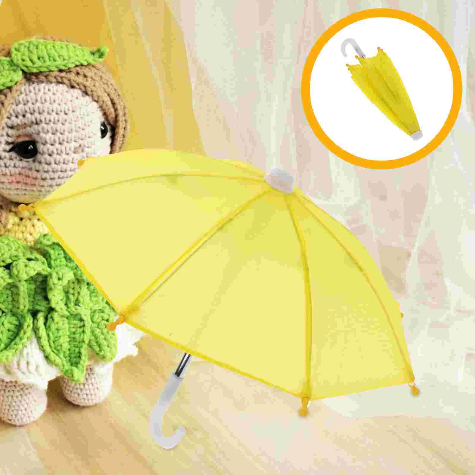 

Parasol Umbrella Accessories Clear Tiny Mini House Layout Prop Wardrobe Kids Toys