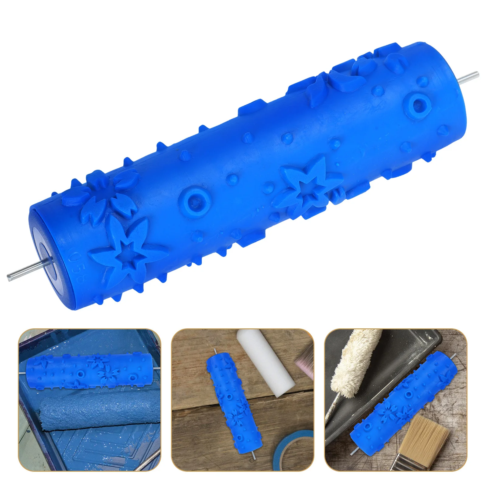 

Patterned For Mini Paint Diy Patterned Roller Wall Brush Diy Painting Roller Concrete Texture Roller Decorative Paint