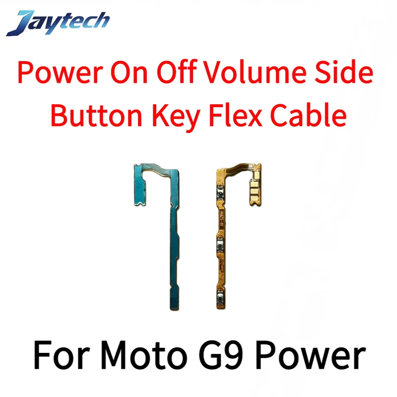 Motorola G9 Plus Power G 5G 2022 G30 전원 켜기 끄기 볼륨 측면 버튼 키 플렉스 케이블 교체 부품