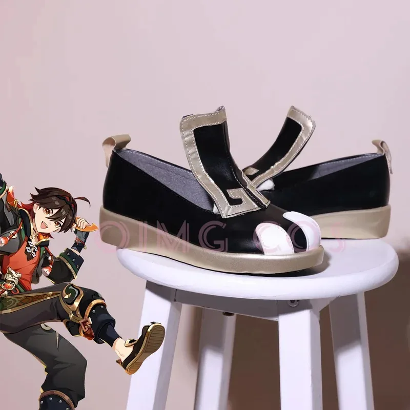

Genshin Impact Gaming Cosplay Shoes Anime Chinese Style Halloween Role playing props for men Game