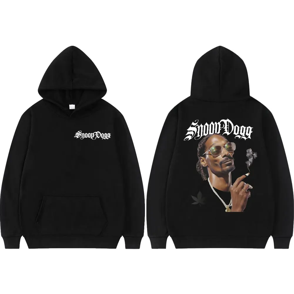 

Rapper Snoop Dogg Smoking Graphic Hoodies Fashion Hip Hop Hooded Sweatshirts Men Women Clothing High Quality Fleece Pullovers