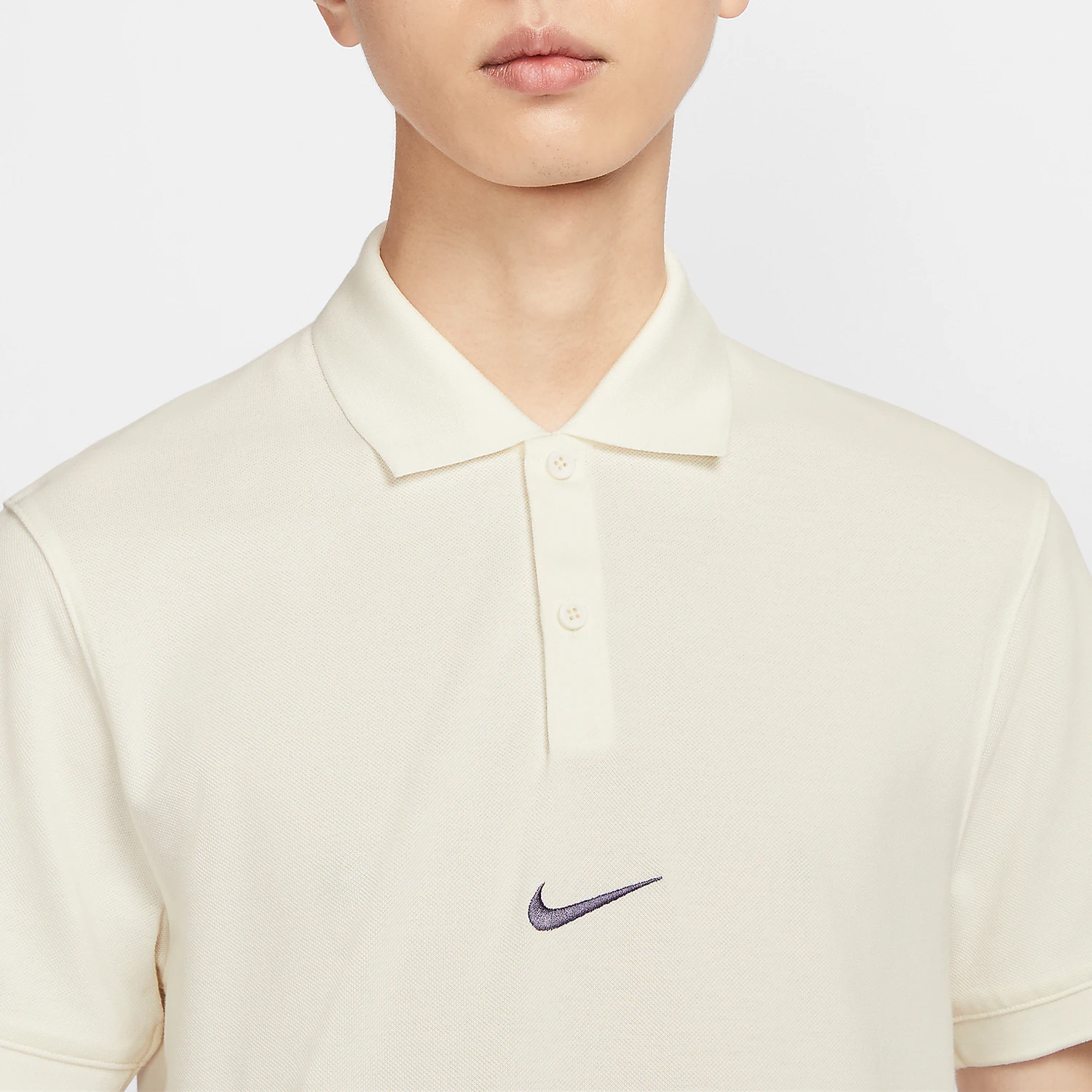 Nike Official Genuine Polo Men's Simple Summer Breathable Tennis Collar T-shirt HF6168-133 - view 3
