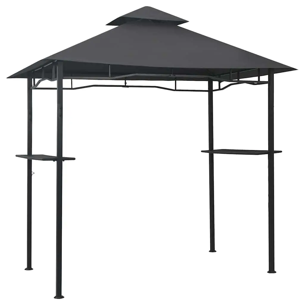 Large BBQ Gazebo Steel Frame Flame Retardant Fabric 94.5x59.1x100.4 Inch Outdoor Cooking Shelter Patio Canopy, Customized