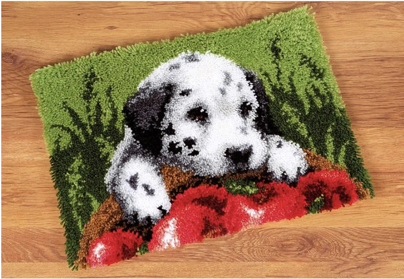 

Latch Hook Kits, Tapestry DIY Crochet Yarn Kits with Preprinted Pattern for Kids Adults and Beginners 52X38cm/20.4 X15 Inch