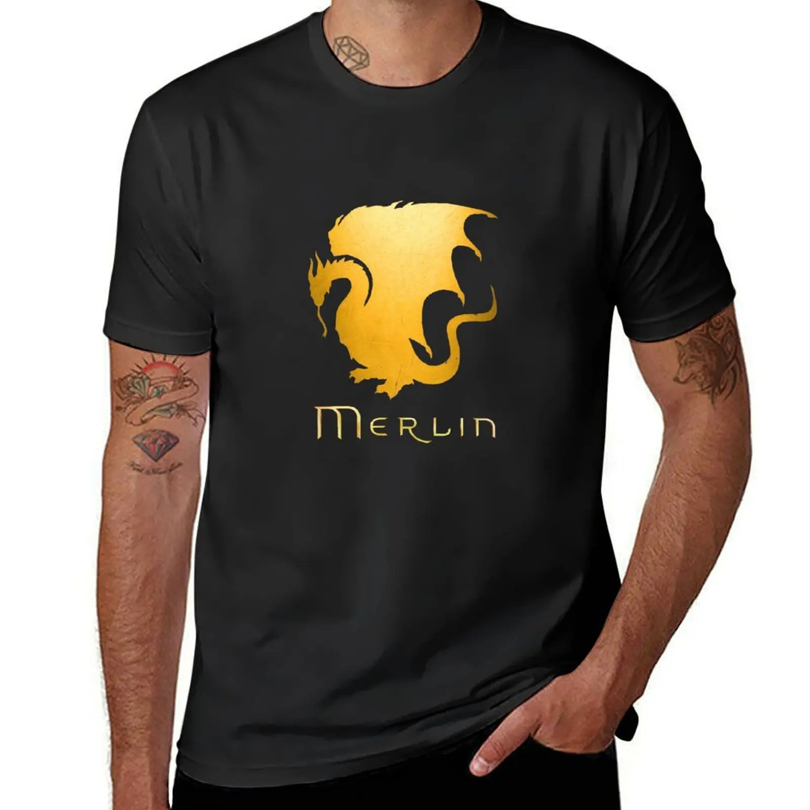 Merlin Pendragon Sigil T-Shirt sports fans Blouse big and tall t shirts for men