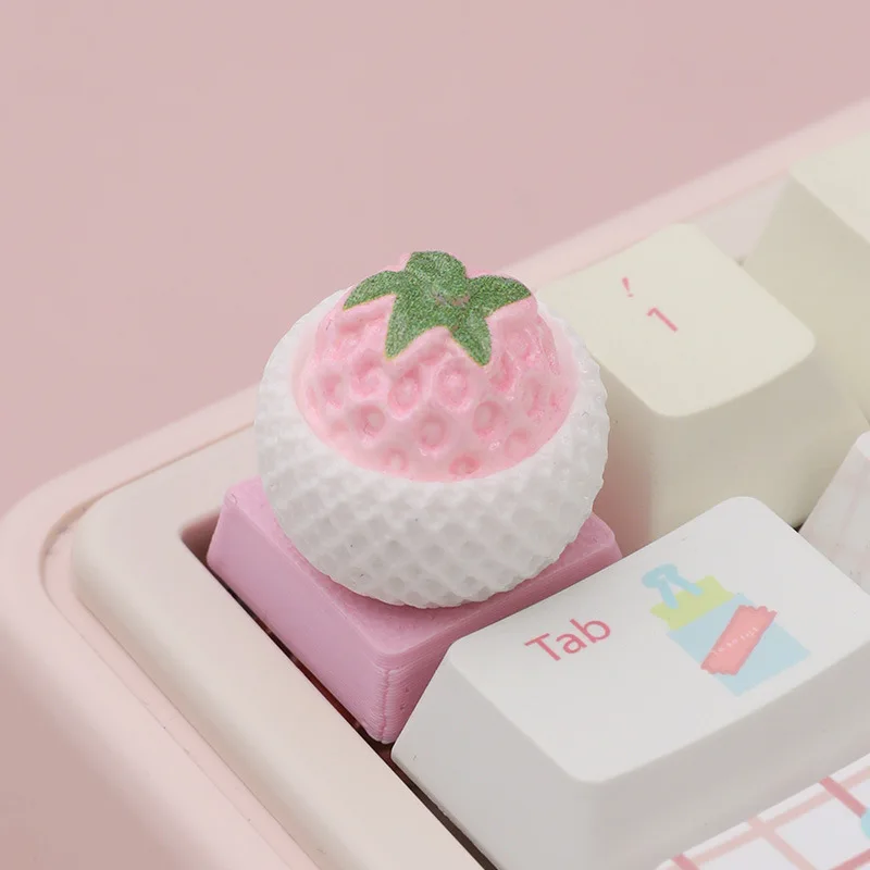 Cartoon simulation fruit handmade three-dimensional keycaps creative R4 highly playful handmade three-dimensional shaped keycaps