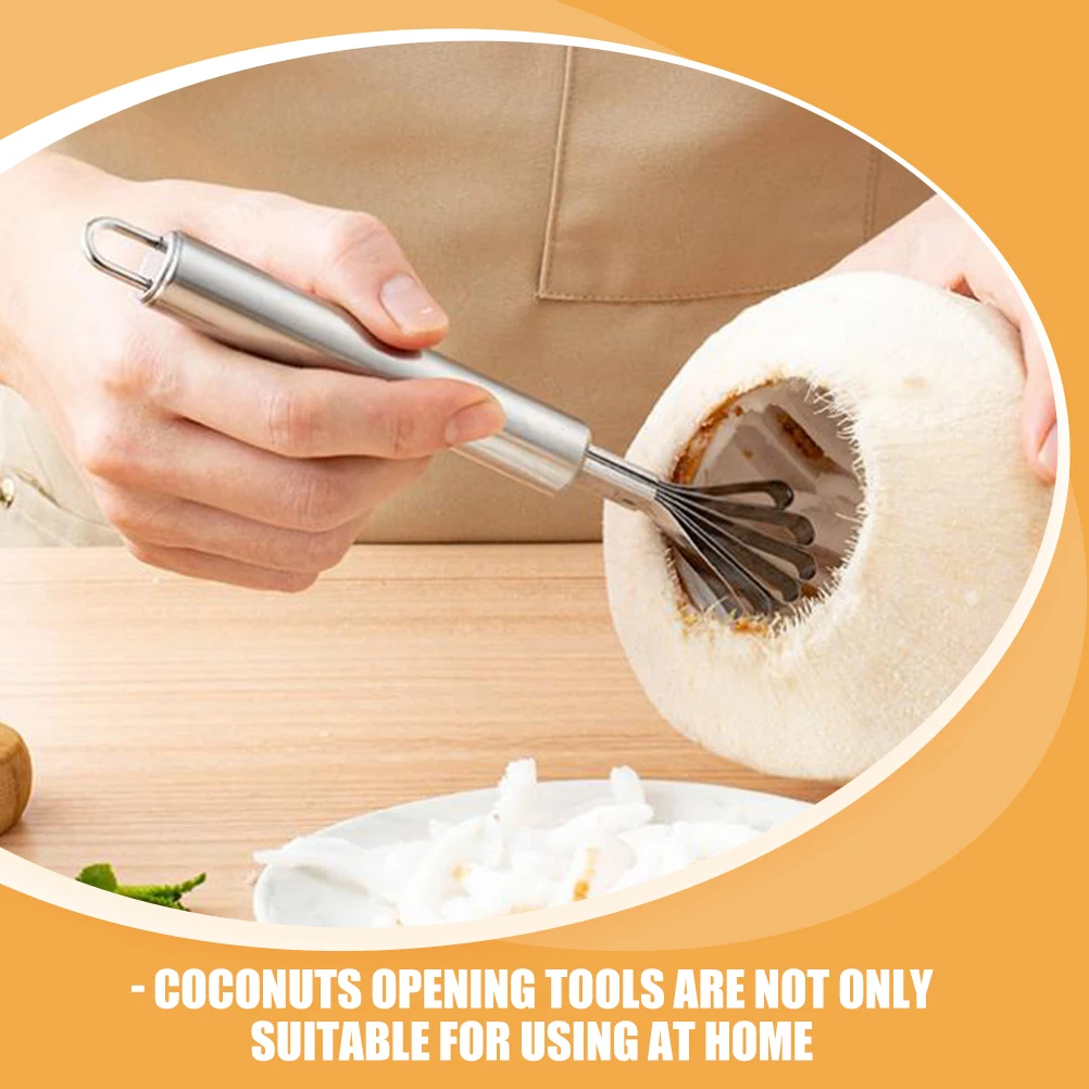 

1 set Coconuts Opening Tool Set Lightweight Hammer Scraper For Home Kitchen Fruit Shop Coconuts Punch Kit Meat Removal