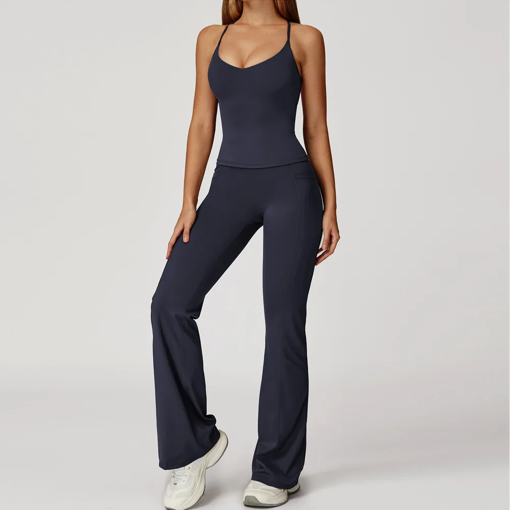 اليوغا مجموعة 2 قطعة طويلة الأكمام النساء الصالة الرياضية مجموعة ملابس لليوجا التجفيف السريع رياضية تشغيل طماق تجريب الرياضة المحاصيل الأعلى النساء #4