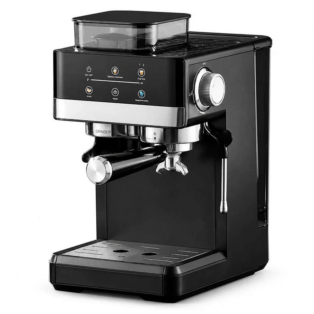 SIHAO Electric Coffee Grinder Machine Integrated Machine Fully Automatic Freshly Ground Coffee Beans Fast Grinding for Breakfas