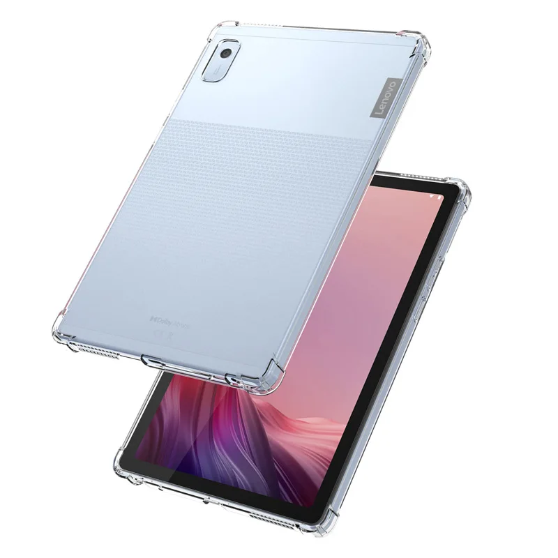 

Чехол для Lenovo Tab M9 9 дюймов, прозрачный, с воздушными подушками, мягкий, из ТПУ, противоударный, защитный, для TB310FU
