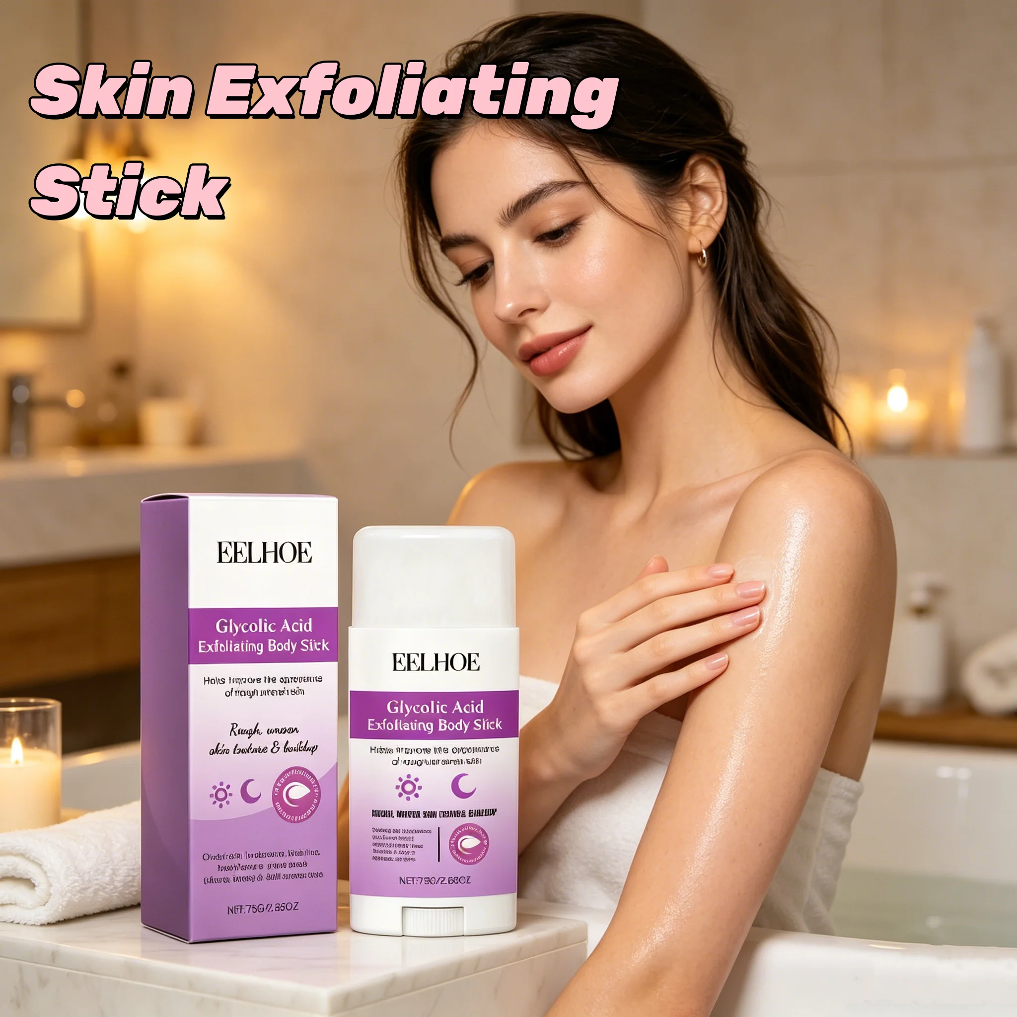 

EELHOE Gentle Exfoliating Stick For Face Deep Cleansing Remove Dead Skin Blackhead Pore Minimizing Skin Care