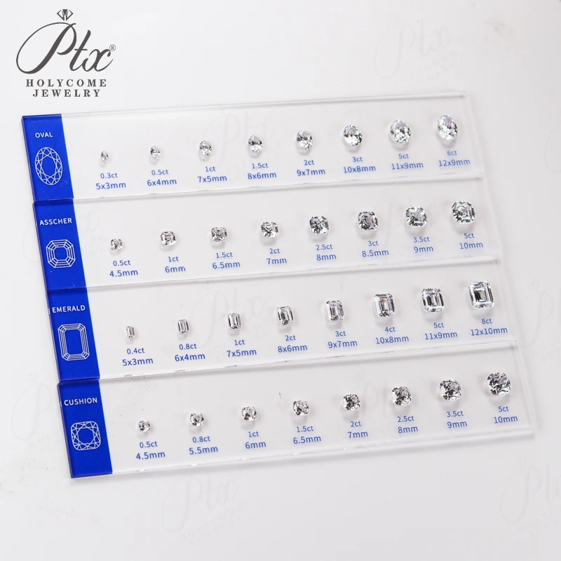 Comparison Ring Sizer Tester 5A CZ Moissanite Diamond Jewerly Dealer Tools Set Tools Size Shape Reference Top Quality Wholesale