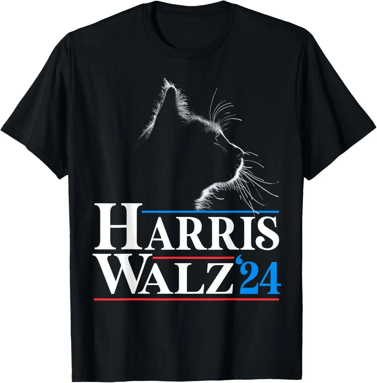 Childless Cat Ladies Vote Kamala Harris Walz 2024 President T-Shirt