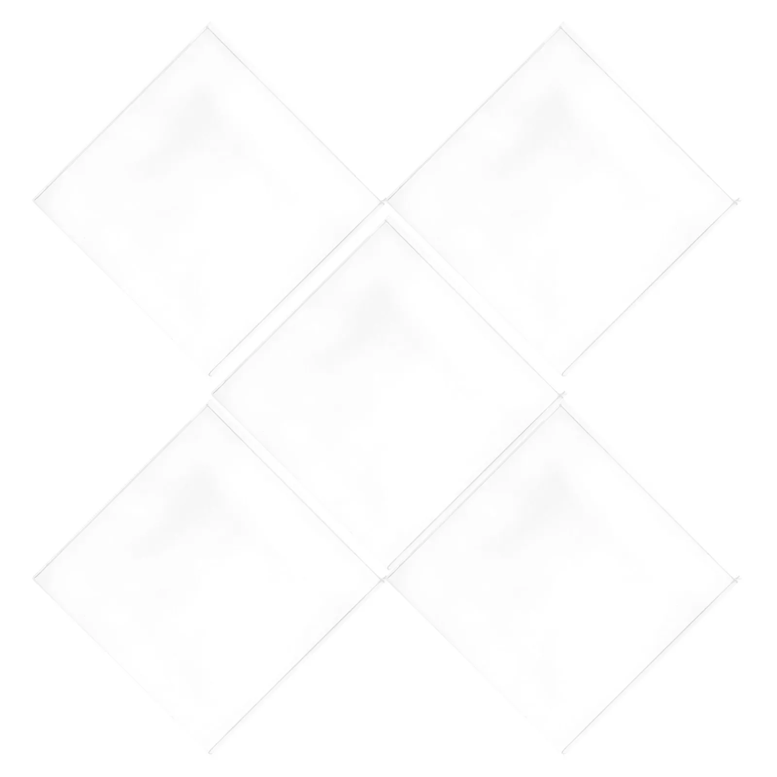 

5Pcs Acrylic Display Block Transparent Jewelry Display Base Square Stand for Home Office Retail Ring Earring Storage Organizer