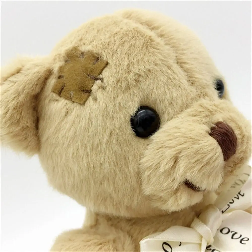 Bambini Ragazze Animali di peluche Peluche Patch Orso Giocattolo per bambini Bambola morbida Orso Peluche Cotone Orso di cartone animato Peluche Regalo di compleanno