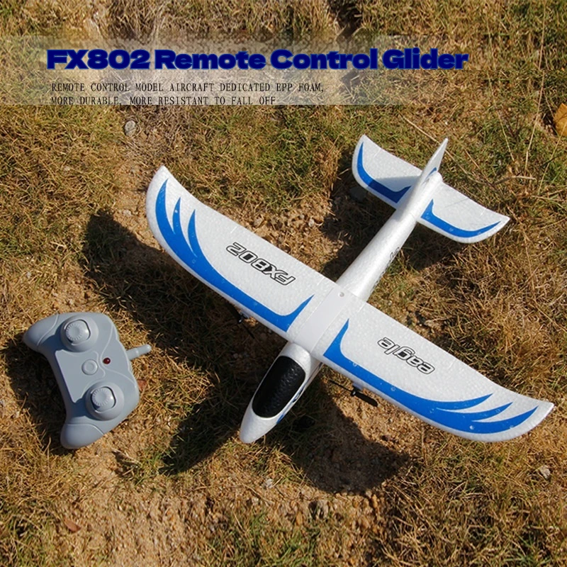 

Fx802 Remote Control Glider Fixed Wing Aircraft Model Rc Airplanes For Children Outdoor Toy Foam Material Suitable For Boys