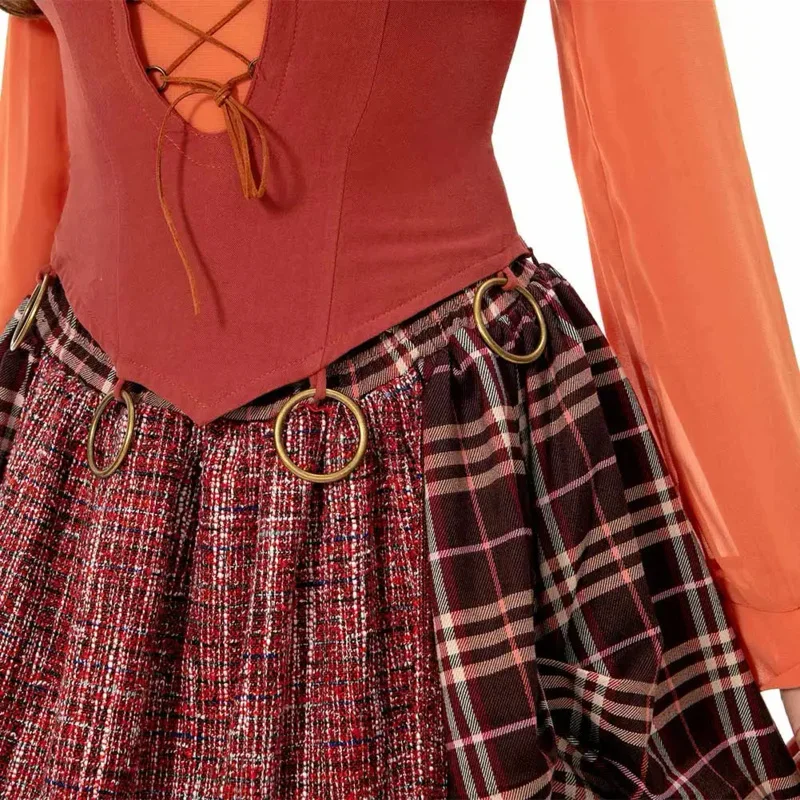 Mary Sanderson Costume Cosplay Hocus Halloween Pocus Abiti Abito da donna Donna Strega Gioco di ruolo Abiti da festa Moda per adulti MN3