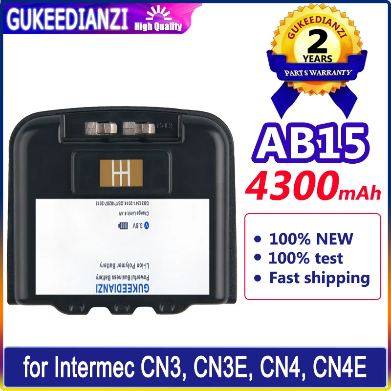 

GUKEEDIANZI Battery 318-016-001 318-016-002 AB15 AB16 AB9 4300mAh for Intermec CN3 CN3E CN4 CN4E Batteries