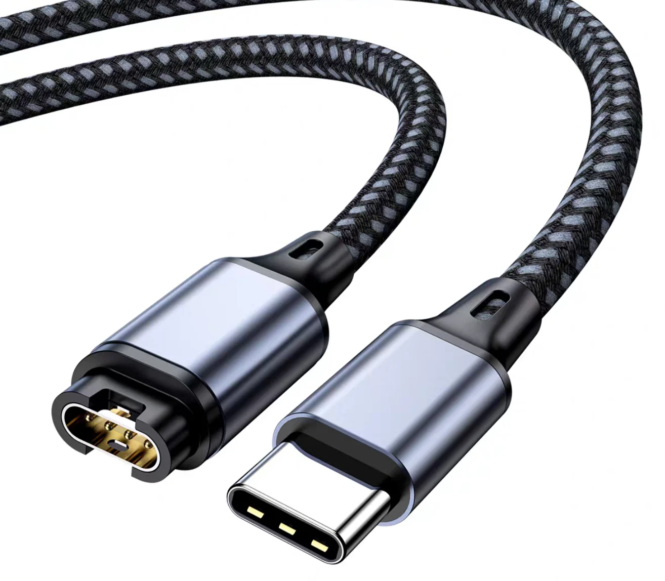 Durable 1.2 Meter USB Data Charging Cable for Garmin Forerunner 945 255 Fenix 8 7 6 5 Vivoactive 3 Venu 2 2S Sports Smartwatch F