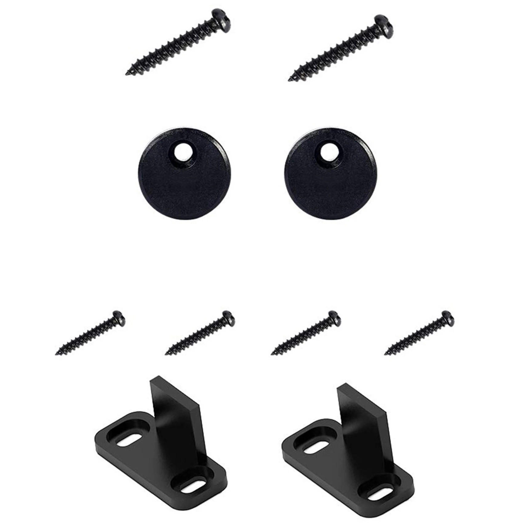 AB33-20Pcs 0.63Inch-0.78Inch Carbon Steel Cabinet Sliding Door Barn Hardware Kit Sliding Door Bezel Hanging Rail Slides