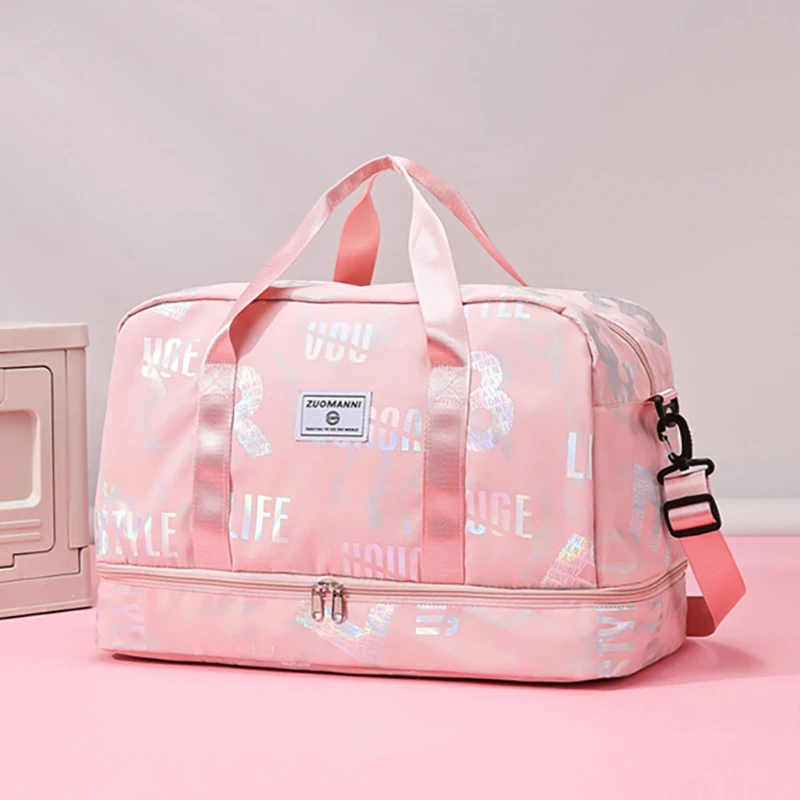 

Gym Sports Crossbody Shoulder Bag Shoes Compartment Outdoor Travel Weekend Communting Handbag Dry Wet Separation Trip Tote Pack