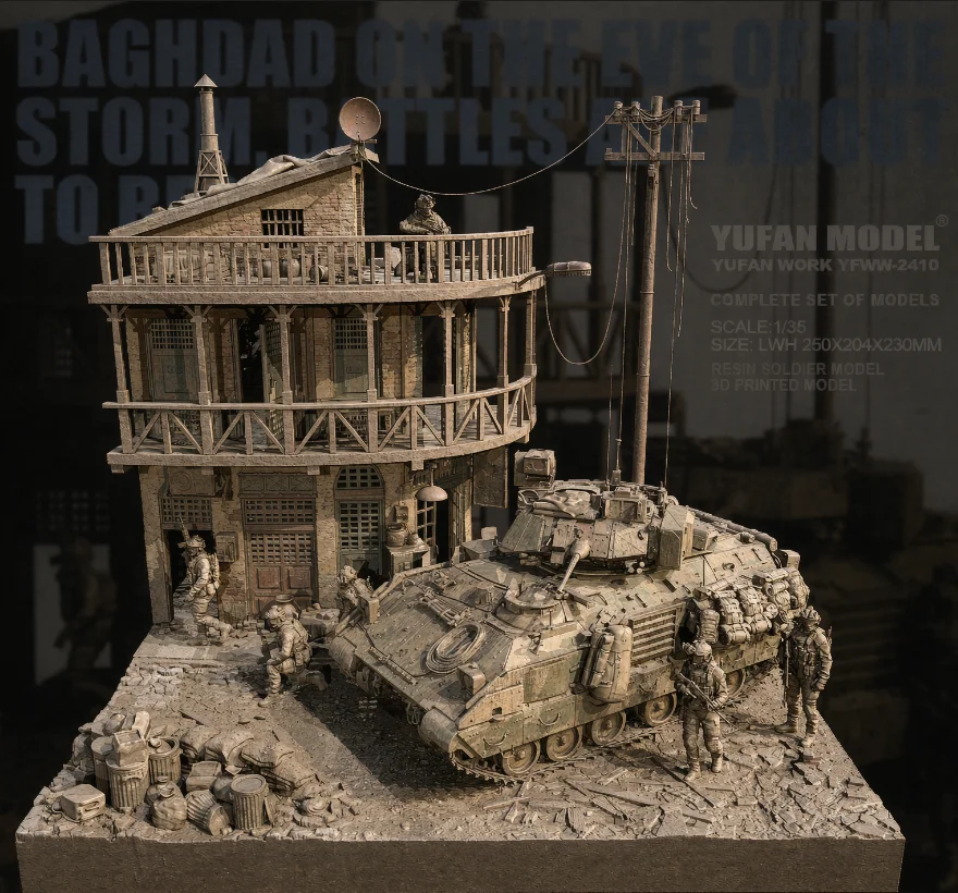 YUFAN MODEL  1/35 Resin model kit (complete set) needs to be assembled and colored by oneself  YFWW-2410+3D