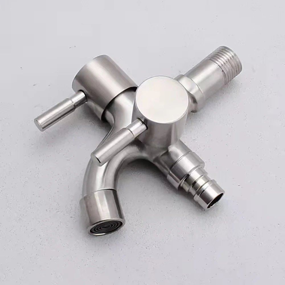 1 قطعة صنابير الغسالة المنزلية متعددة الوظائف غسالة صنبور 1 مدخل 2 منافذ صنبور المياه المزدوجة للحمام المطبخ