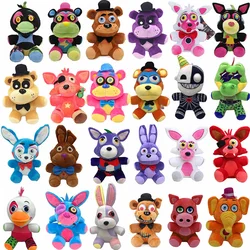 18~20cm Kawaii FNAF Plush Toy Cartoon Animal Freddy Fazbear Plush Doll Bear Cunning Rabbit Anime Plush Toy Children's Party Gift