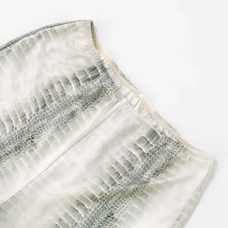 Women Luxury 2 Piece Set Lace Up Halter Backless Faux Fur Vests Crop Top + Serpentine Print Skinny Capris Pants 2025 Autumn Suit