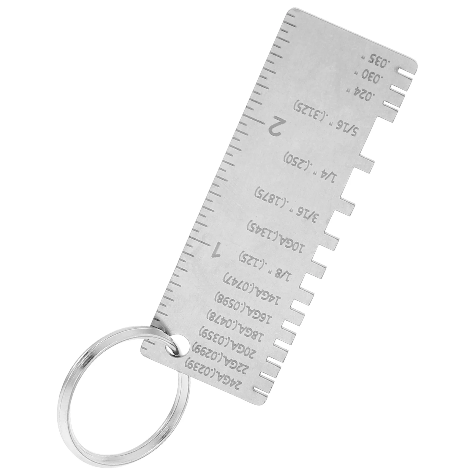 

Welding Gauge Stainless Steel Metal Thickness Measuring Tool Sheet Wire Size Inspection Ruler Welding Fabrication Gauge