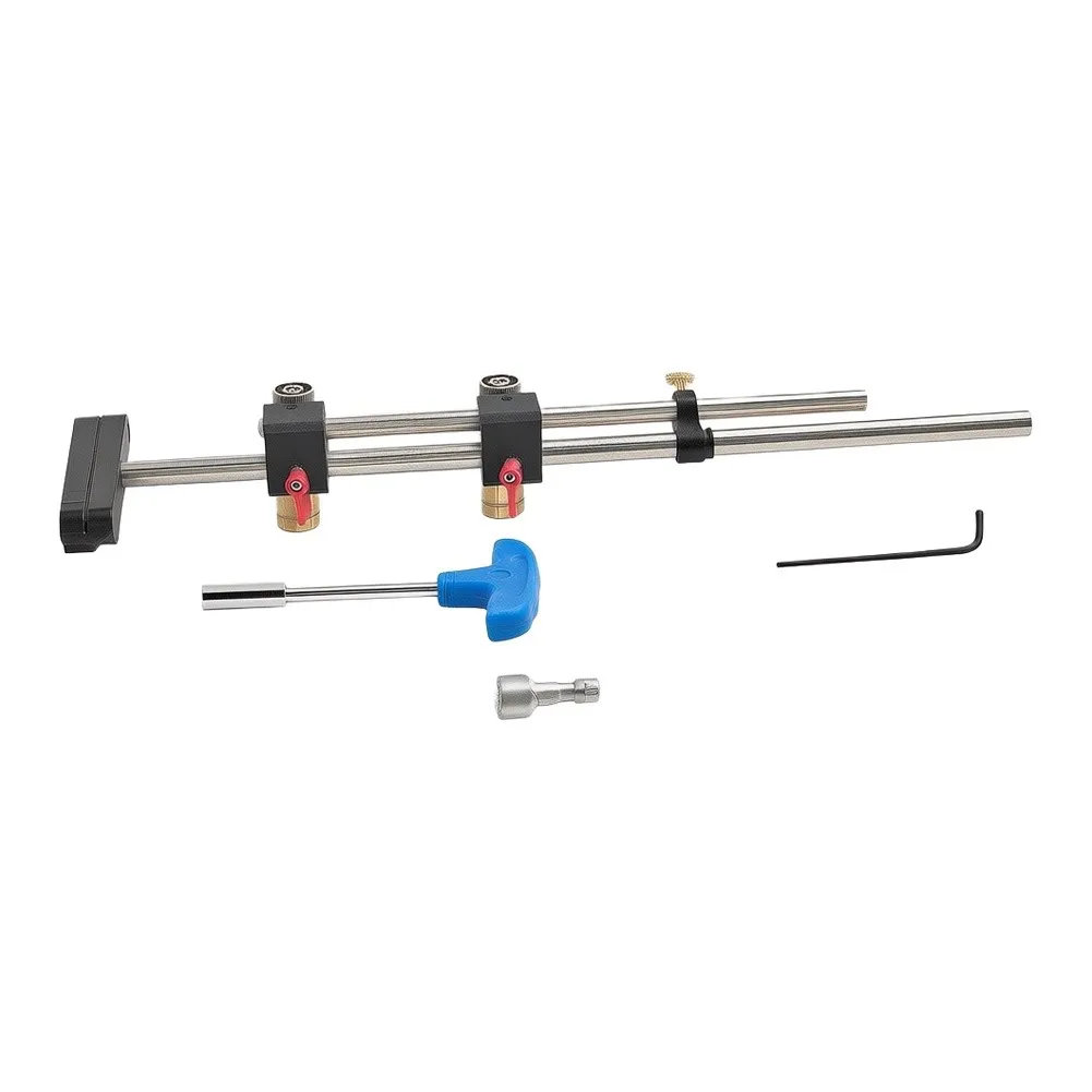 Aluminum Fence Track Saw Repeat Stop Adjustable With Scale For Precise Equal Length Woodworking Cutting Tool Accessory