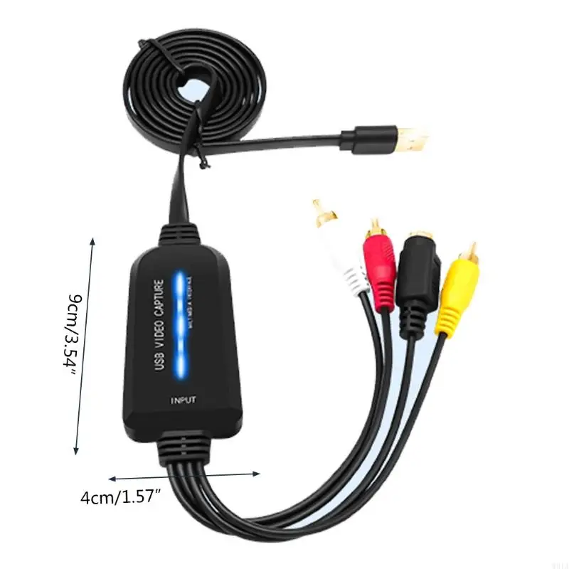 W91A USB 2.0 Video Card Converter อะแดปเตอร์ PC อุปกรณ์จับภาพวิดีโอเสียง