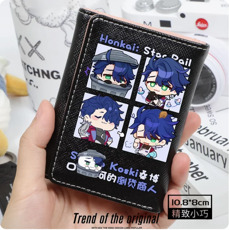 Anime Honkai: Star Rail Sampo Koski Fashion Wallet, PU Purse, Card Coin Hasp Money Bag, Cosplay Gift, B115