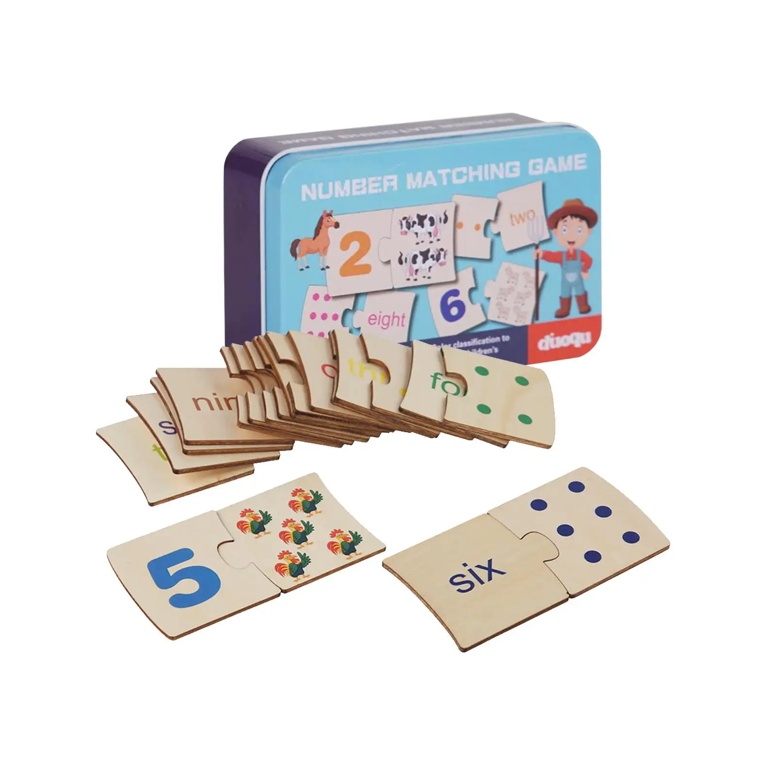 Jeu de puzzle numérique, jouet de comptage, manipulateurs mathématiques, jeu mathématique, jouet mathématique préscolaire pour enfants d'âge préscolaire, cadeaux d'anniversaire pour enfants d'âge préscolaire