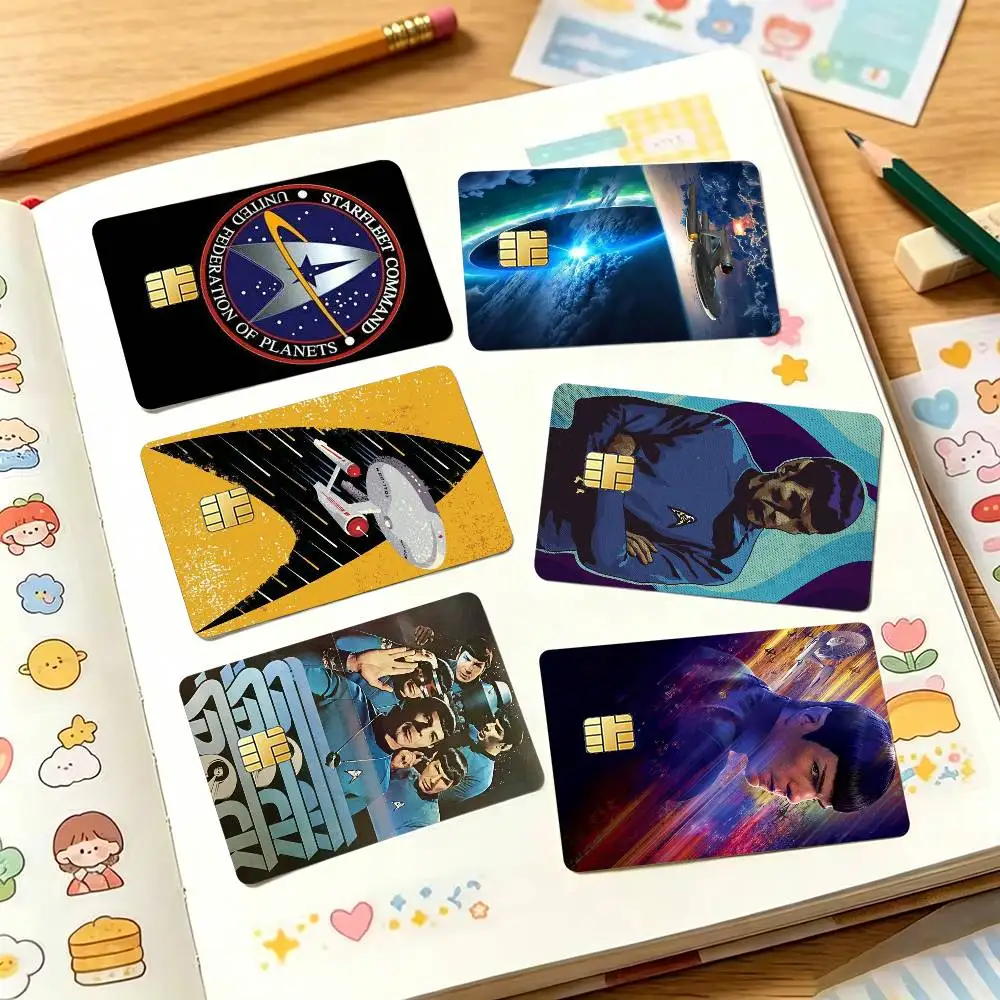 Star Trek-K Spock Space-E Credit Card HD Stickers Small Chip Waterproof Sticker Game Card Decal Gift