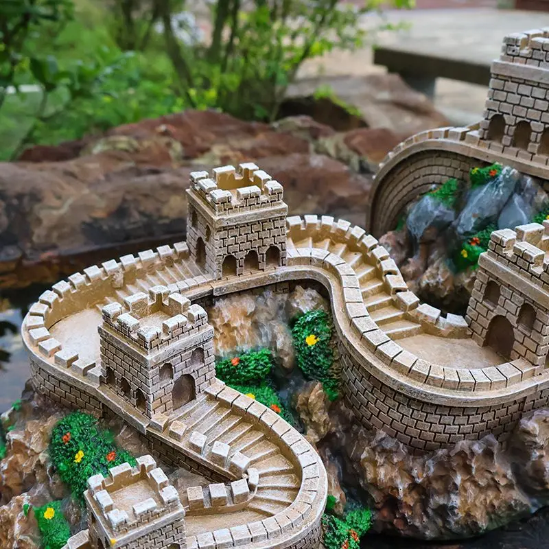 60CM Great Wall Chinese 3D Resin Handicraft Souvenirs Desktop Ornament Indoor Table Buildings Home Decoration Gift Collection view 4